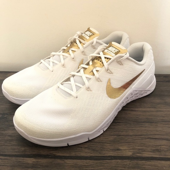 Nike Shoes - Women’s Nike Metcon 3 White Gold Size 11